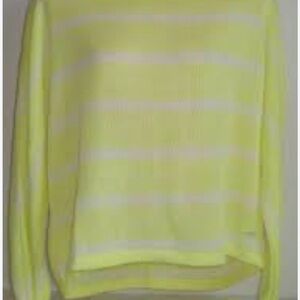 Aeropostale Women's Lemon Striped Sweater